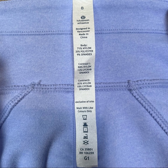 Lululemon Run Switch Back 1/2 Zip Long Sleeve Lavender Dusk Heathered 8 #W3278S - Picture 10 of 15